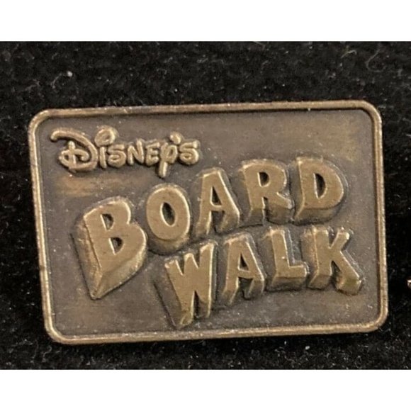 Disney WDW DLR Opening Board Walk Plaque Bronze Pin - Picture 1 of 9